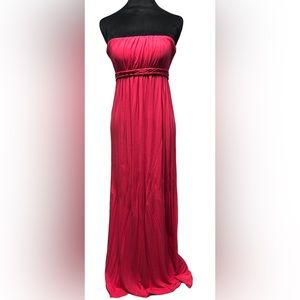 JJ AUTHENTIC pink strapless maxi dress